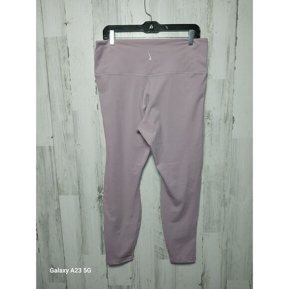 Nike Yoga Women's Dri-Fit High Rise 7/8 Yoga Pants Lavender XL - Picture 4 of 8
